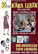 Den kära leken 1959 movie poster Bibi Andersson Lars Ekborg Sif Ruud Kenne Fant