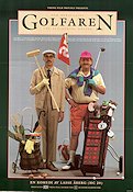 Den ofrivillige golfaren 1991 movie poster Jon Skolmen Mats Bergman Hege Schöyen Lasse Åberg Golf