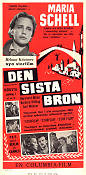 Den sista bron 1954 poster Maria Schell Bernhard Wicki Barbara Rütting Helmut Käutner Broar