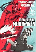 Den siste mohikanen 1971 movie poster Jack Taylor Writer: James Fenimore Cooper