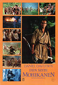 The Last of the Mohicans 1992 movie poster Daniel Day-Lewis Madeleine Stowe Russell Means Michael Mann