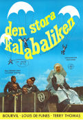 Den stora kalabaliken 1966 poster Louis de Funes Terry-Thomas Claudio Brook Gérard Oury Krig