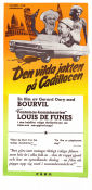Le corniaud 1965 movie poster Louis de Funes Bourvil Venantino Venantini Gérard Oury Cars and racing