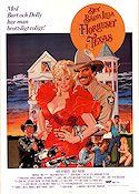 Det bästa lilla horhuset i Texas 1982 poster Dolly Parton Burt Reynolds Colin Higgins Musikaler Poliser