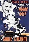 It Happened One Night 1934 movie poster Clark Gable Claudette Colbert Walter Connolly Frank Capra