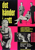 Det händer i natt 1957 movie poster Lars Ekborg Sven-Eric Gamble Ingrid Thulin