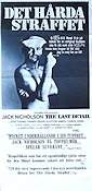 The Last Detail 1973 movie poster Jack Nicholson Randy Quaid Otis Young Hal Ashby Smoking