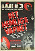 Walk a Crooked Mile 1949 movie poster Louis Hayward Film Noir