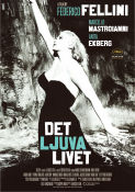 La Dolce Vita 1960 movie poster Anita Ekberg Marcello Mastroianni Anouk Aimée Federico Fellini