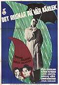 Man with an Umbrella 1946 movie poster Barbro Kollberg Birger Malmsten Ingmar Bergman Poster artwork: Gösta Åberg