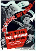 Det spökar det spökar 1943 movie poster Nils Poppe Carl Reinholdz John Botvid Hugo Bolander