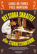 Det stora skrattet 1971 poster Louis de Funes Yves Montand Alice Sapritch Gérard Oury