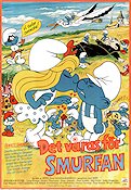The Smurfs 1983 movie poster Smurferna Smurfs Ray Patterson Production: Hanna-Barbera Animation