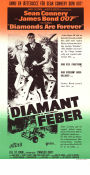 Diamonds Are Forever 1971 movie poster Sean Connery Jill St John Charles Gray Guy Hamilton