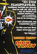 Dick Tracy 1990 movie poster Al Pacino Dustin Hoffman Madonna Warren Beatty Mafia From comics