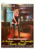 Die Ehe der Maria Braun 1979 movie poster Hanna Schygulla Rainer Werner Fassbinder Ladies
