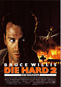 Die Hard 2 1990 movie poster Bruce Willis William Atherton Bonnie Bedelia Renny Harlin Planes