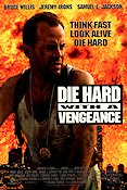 Die Hard with a Vengeance 1995 movie poster Bruce Willis Jeremy Irons Samuel L Jackson John McTiernan