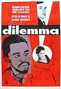 Dilemma 1962 movie poster Henning Carlsen Writer: Nadine Gordimer Artistic posters Denmark