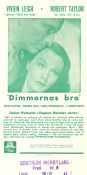 Dimmornas Bro 1940 poster Vivien Leigh Robert Taylor Lucile Watson Mervyn LeRoy Broar Romantik