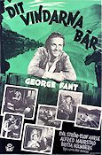 Dit vindarna bär 1948 movie poster George Fant Eva Ström Mountains