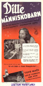 Ditte menneskebarn 1947 movie poster Tove Maes Karen Poulsen Rasmus Ottesen Bjarne Henning-Jensen Denmark