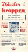 Le diable au corps 1947 poster Micheline Presle Claude Autant-Lara