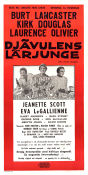 The Devil´s Disciple 1959 movie poster Burt Lancaster Kirk Douglas Laurence Olivier Guy Hamilton