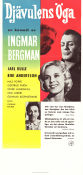 The Devil´s Eye 1960 movie poster Jarl Kulle Bibi Andersson Stig Järrel Nils Poppe Sture Lagerwall Gunnar Björnstrand Ingmar Bergman