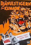 Djävulstigern från Kumaon 1949 movie poster Sabu