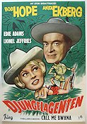 Djungelagenten 1963 poster Bob Hope Anita Ekberg Edie Adams Gordon Douglas Agenter