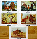 The Jungle Book 1967 lobby card set Animation