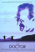 The Doctor 1991 movie poster William Hurt Christine Lahti Elizabeth Perkins Randa Haines Medicine and hospital