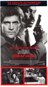 Lethal Weapon 1987 movie poster Mel Gibson Danny Glover Gary Busey Richard Donner Guns weapons Police and thieves