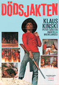 Dödsjakten 1970 poster Klaus Kinski Marcella Michelangeli Peter Carsten Antonio Margheriti