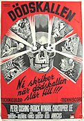 The Skull 1965 movie poster Peter Cushing Christopher Lee