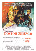 Doctor Zhivago 1965 movie poster Omar Sharif Julie Christie Rod Steiger Alec Guinness Geraldine Chaplin David Lean Romance Writer: Boris Pasternak