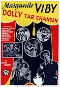 Dolly tar chansen 1944 movie poster Marguerite Viby Karl-Arne Holmsten Lasse Krantz Gustaf Edgren