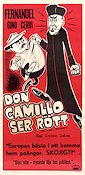 Don Camillo monseigneur! 1962 movie poster Fernandel Politics