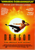Dragon the Bruce Lee Story 1993 movie poster Jason Scott Lee Lauren Holly Rob Cohen Martial arts