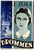 Drömmen 1931 poster Simone Genevois Jaque Catelain Jacques de Baroncelli Text: Emile Zola