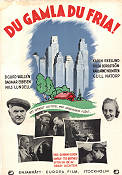 Du gamla du fria 1938 movie poster Sigurd Wallén Karin Ekelund Dagmar Ebbesen Gunnar Olsson