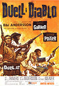 Duel at Diablo 1965 movie poster James Garner Sidney Poitier Bibi Andersson Ralph Nelson
