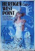 The Duke of West Point 1939 movie poster Louis Hayward Joan Fontaine Eric Rohman art Winter sports