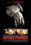 Eastern Promises 2007 movie poster Viggo Mortensen Naomi Watts Armin Mueller-Stahl David Cronenberg Mafia Clocks