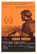 Easy Rider 1969 movie poster Peter Fonda Jack Nicholson Dennis Hopper Motorcycles Cult movies