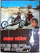 Easy Rider 1969 movie poster Peter Fonda Jack Nicholson Dennis Hopper Motorcycles Cult movies