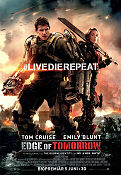 Edge of Tomorrow 2014 movie poster Tom Cruise Emily Blunt Bill Paxton Doug Liman