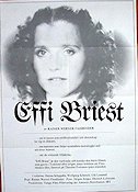 Effi Briest 1976 movie poster Hanna Schygulla Rainer Werner Fassbinder