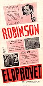 Eldprovet 1944 poster Edward G Robinson Ruth Warrick Ted Donaldson Alfred E Green